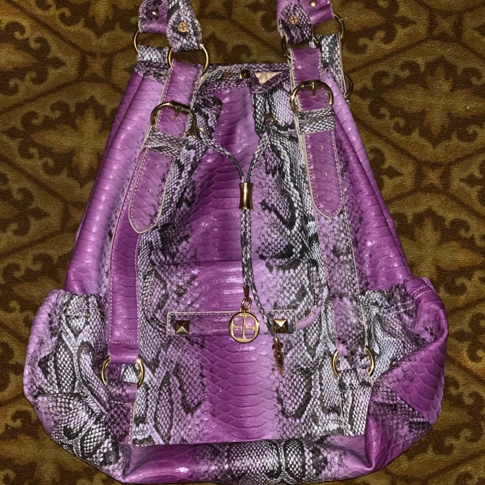 🐍IMAN PURPLE SNAKESKIN BAG🐍